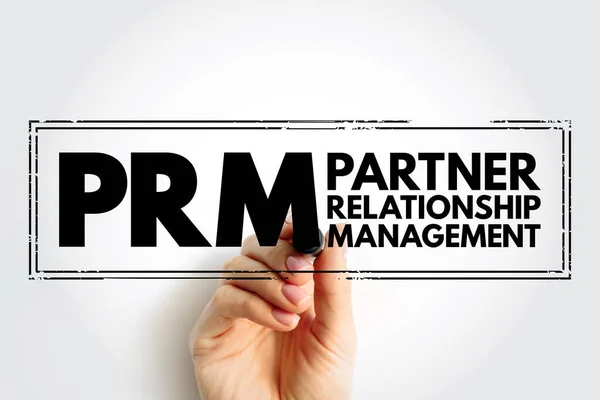 Prm Partner Relationship Management System Methodologies Strategies Software Web Based — Stock Photo, Image