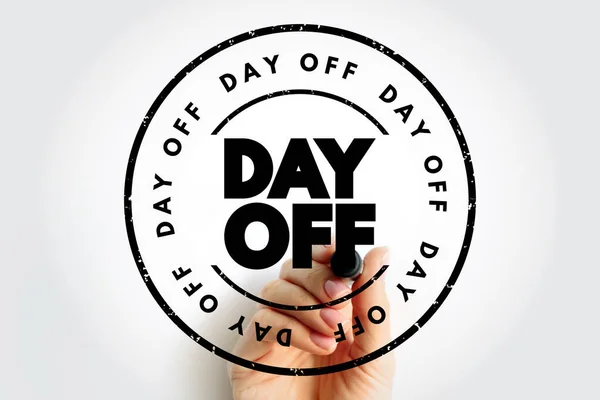 stock image Day Off text stamp, concept background