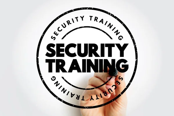 Security Training Text Stamp Concept Background — Fotografia de Stock