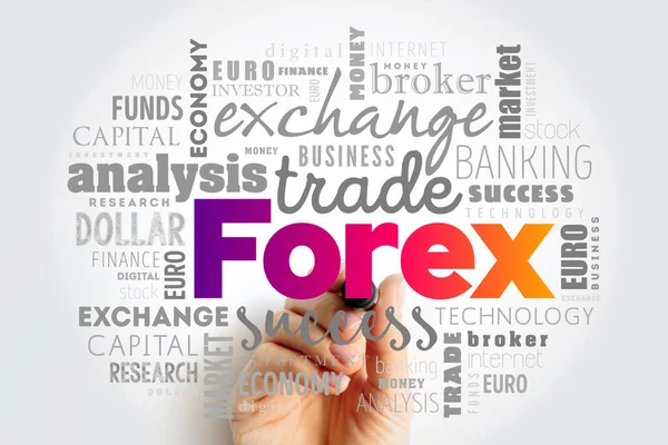 Forex Rynek Walutowy Jest Globalnym Zdecentralizowanym Lub Pozagiełdowym Rynkiem Handlu — Zdjęcie stockowe
