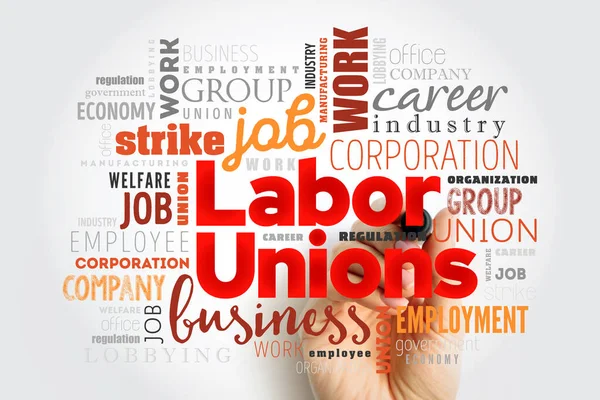 Die Gewerkschaften Sind Eine Organisation Von Arbeitnehmern Die Bestrebt Sind — Stockfoto