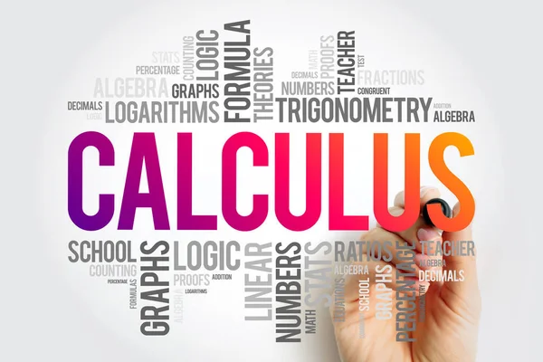 Calculus Word Cloud Collage Education Concept Background — Stock Photo, Image