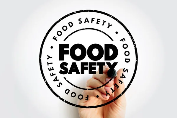 Seguridad Alimentaria Método Científico Que Describe Manipulación Preparación Almacenamiento Los — Foto de Stock
