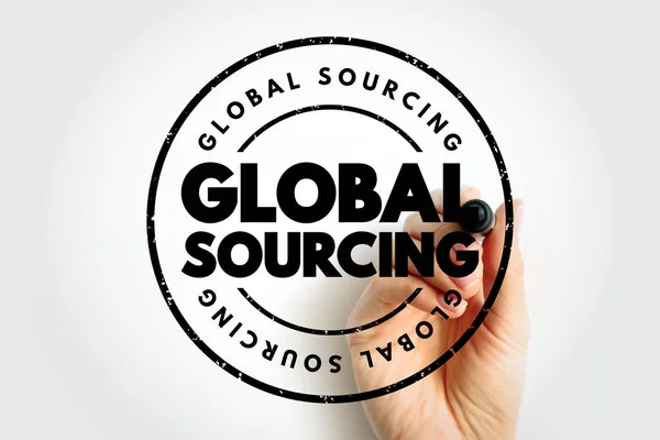 Sourcing Globale Pratica Sourcing Dal Mercato Globale Beni Servizi Attraverso — Foto Stock