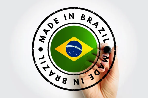 Сделано Бразилии — стоковое фото
