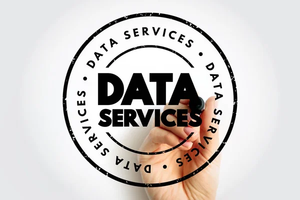 Serviços Dados Unidades Independentes Funções Software Que Dão Características Dados — Fotografia de Stock