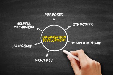 Organizasyonel Kalkınma, organizasyonel değişimi, sunum ve raporlar için zihin haritası kavramını etkileyen uygulamaların, sistemlerin ve tekniklerin çalışma ve uygulanmasıdır.