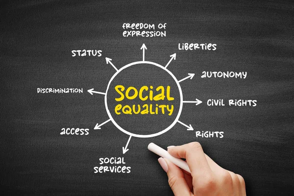 Social Equality State Affairs Which All Individuals Specific Society Have — Stock Photo, Image