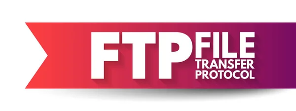 Protokol Transfer Berkas Ftp Adalah Protokol Komunikasi Standar Yang Digunakan - Stok Vektor