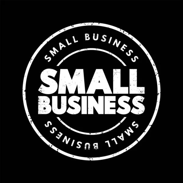 Small Business Tekststempel Concept Achtergrond — Stockvector