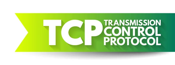 Tcp Transmission Control Protocol Standard Defines How Establish Maintain Network - Stok Vektor