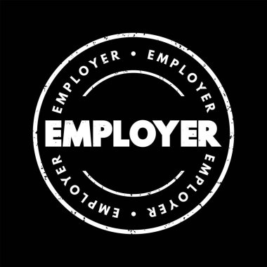 İşveren metin damgası, konsept arkaplan