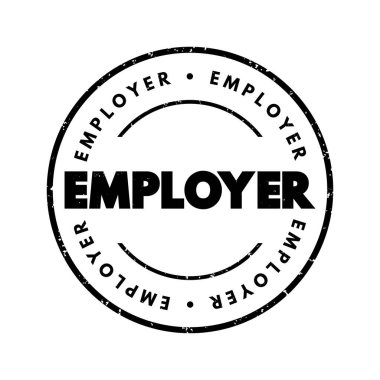İşveren metin damgası, konsept arkaplan