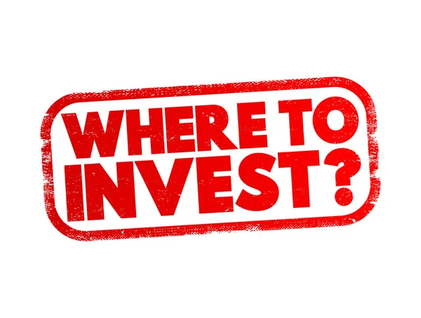 Invest Question Text Stamp Concept Background — 图库矢量图片