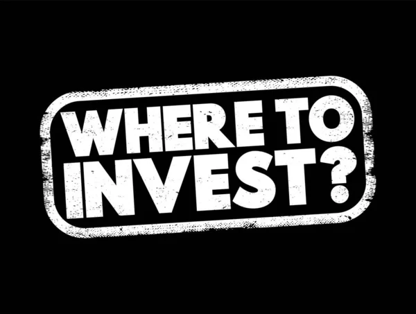 Invest Question Text Stamp Concept Background — Stockový vektor