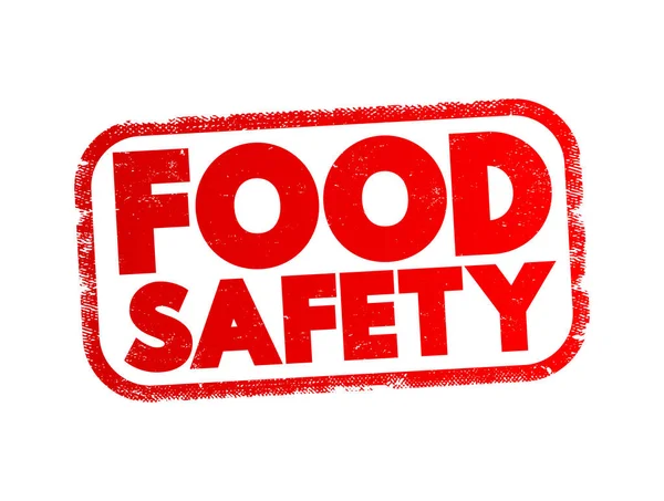 Food Safety Scientific Method Describing Handling Preparation Storage Food Ways — Vettoriale Stock