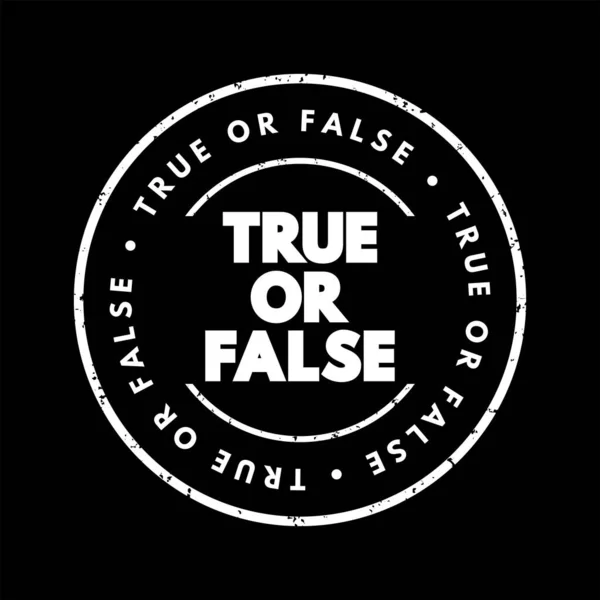 True False Text Stamp Koncept Background — Stockový vektor