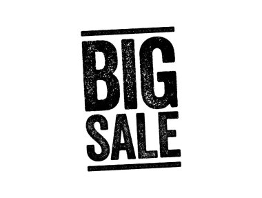 BIG SALE text stamp, business concept background