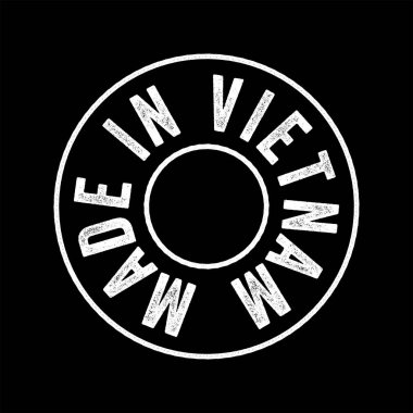 Vietnam metni amblem damgası, kavram arkaplan