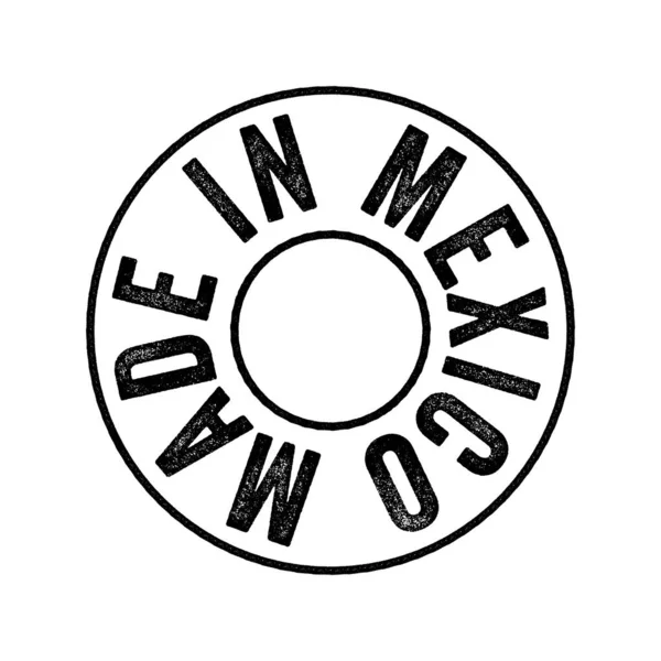 Vyrobeno Mexiku Text Znak Razítko Koncept Pozadí — Stockový vektor