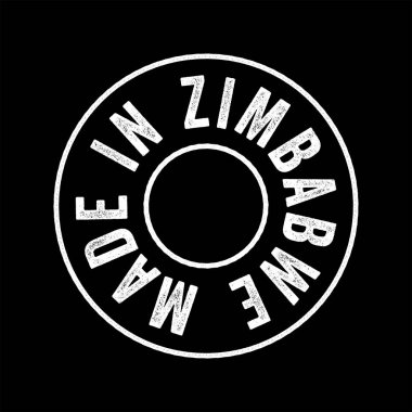 Zimbabwe metin amblemi damgası, konsept arkaplan