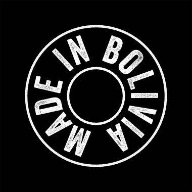 Bolivya metin amblem damgası, konsept arkaplan