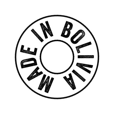 Bolivya metin amblem damgası, konsept arkaplan