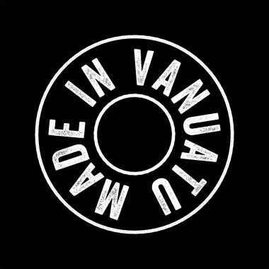 Made in Vanuatu text emblem stamp, concept background