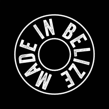 Made in Belize text emblem stamp, concept background