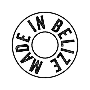 Made in Belize text emblem stamp, concept background
