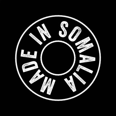 Somali metin amblem damgası, kavram arkaplan