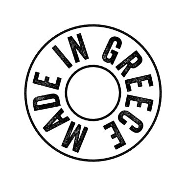 Yunanistan 'da yapılan metin amblemi damgası, kavram geçmişi