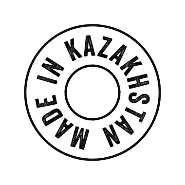 Kazakistan metin amblem damgası, konsept arkaplan