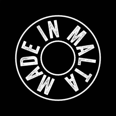 Malta metin amblem damgası, kavram arkaplanı