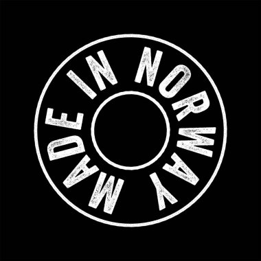 Norveç metin amblem damgası, kavram arkaplan