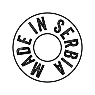 Sırbistan 'da yapılan metin amblem damgası, kavram geçmişi