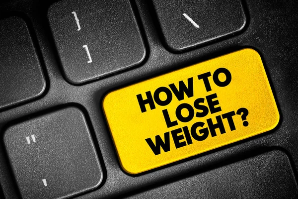 How Lose Weight Text Button Keyboard Concept Background — ストック写真