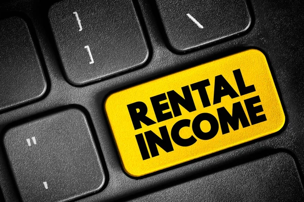 Rental Income Any Payment You Receive Use Occupation Property Text —  Fotos de Stock