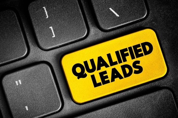 Qualified Leads Potential Customers Future Based Certain Fixed Criteria Your — Fotografia de Stock