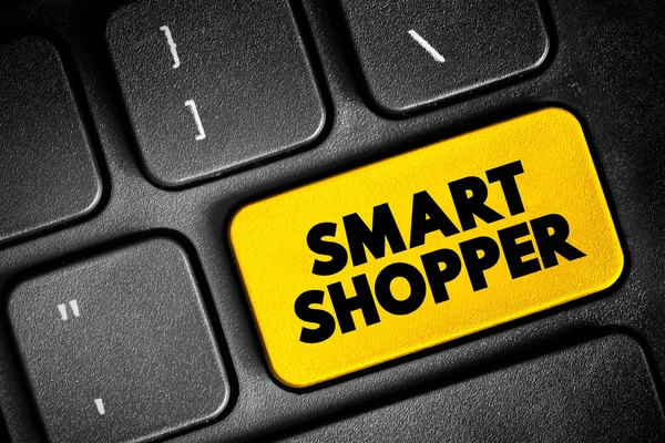 Smart Shopper - confidential health care shopping and savings program that works with your medical benefits, text concept button on keyboard