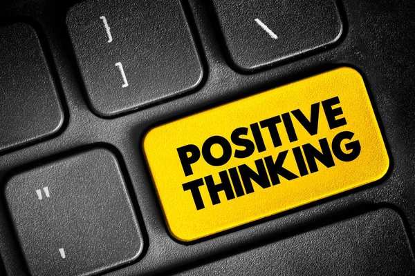 Positief Denken Betekent Dat Onaangenaamheden Een Positievere Productievere Manier Benadert — Stockfoto