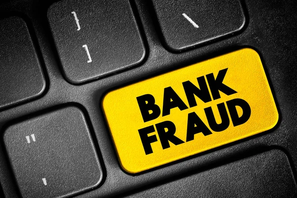 Bank Fraud Use Potentially Illegal Means Obtain Money Assets Other — Stock Photo, Image