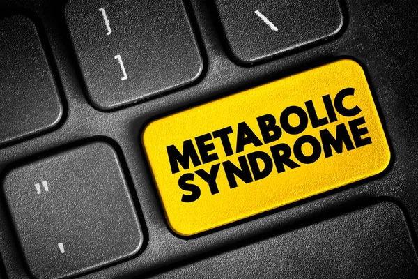 Sindrome Metabolica Gruppo Condizioni Che Verificano Insieme Aumentando Rischio Malattie — Foto Stock