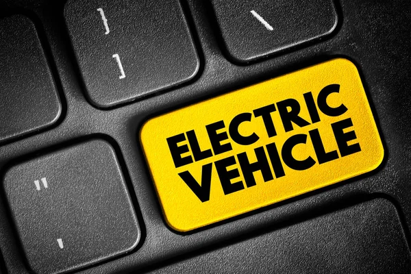 Electric Vehicle Vehicles Either Partially Fully Powered Electric Power Text — ストック写真