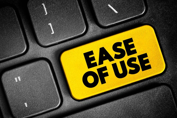 Ease Use Basic Concept Describes How Easily Users Can Use — Stock Photo, Image
