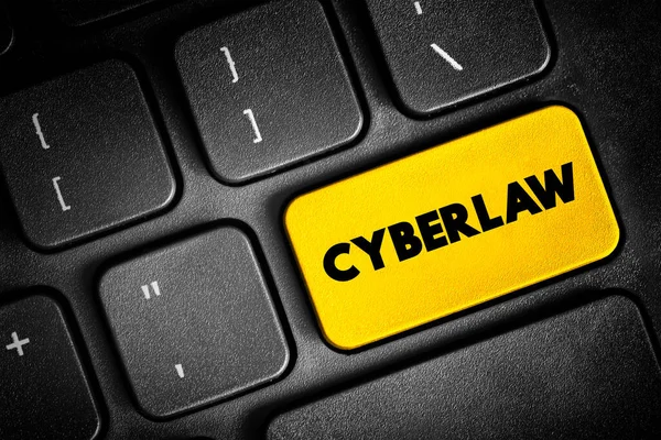 Cyberlaw Information Technology Law Concerns Law Information Technology Including Computing — Stock Photo, Image