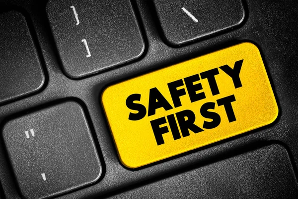 Safety First Best Avoid Any Unnecessary Risks Act You Stay — Stock Photo, Image