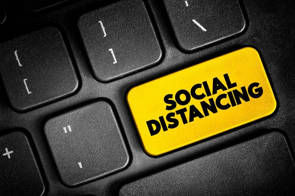 Soziale Distanzierung Maßnahmen Zur Beschränkung Wann Und Menschen Zusammenkommen Können — Stockfoto