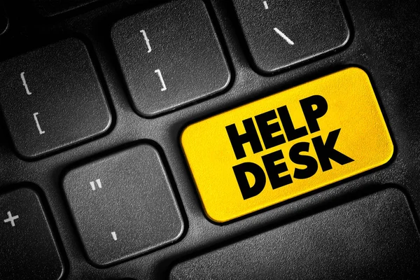 Yardım Masası Elektronik Veya Bilgisayar Sorunları Için Yardım Bilgi Sağlayan — Stok fotoğraf