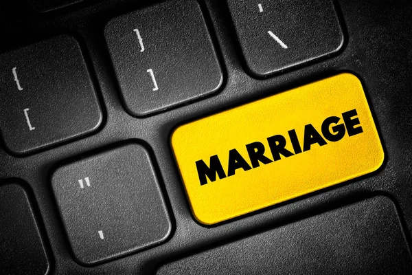 Marriage Legally Formally Recognized Union Two People Partners Personal Relationship — Stock Photo, Image